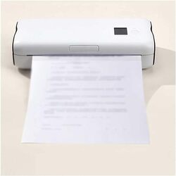 SLNFXC A4 Portable Thermal Printer Mobile Mini Office Printer Document Bluetooth   USB No Link No Printing Ribbon Printing